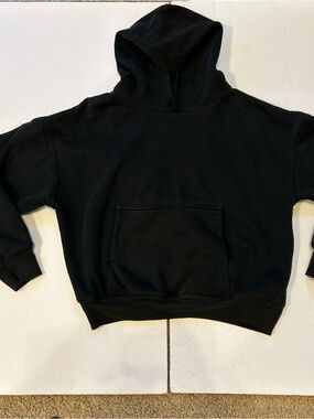 Yeezy Black Heavyweight Pullover Hoodie - Large